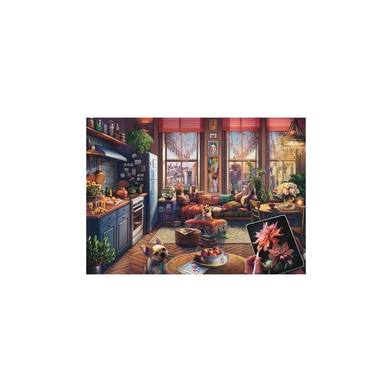 Puzzle 500 pièces XL Cozy Boho Studio 12001025 Ravensburger