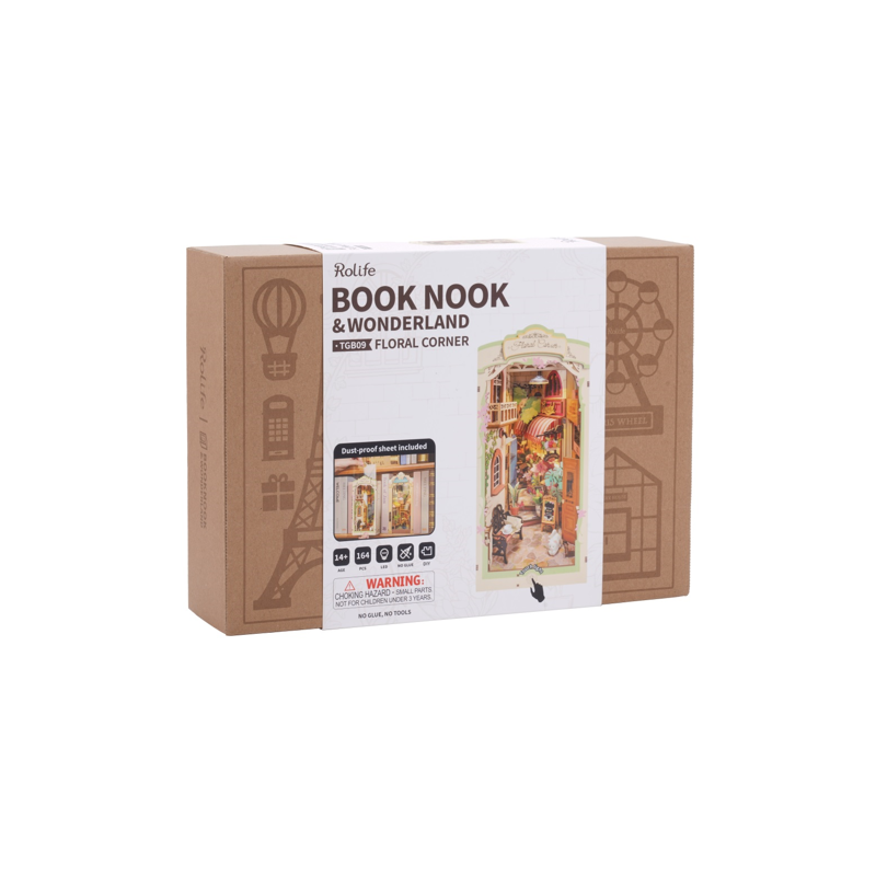 Maquette à construire Arcade Book Nook Floral Corner TGB09 Rolife