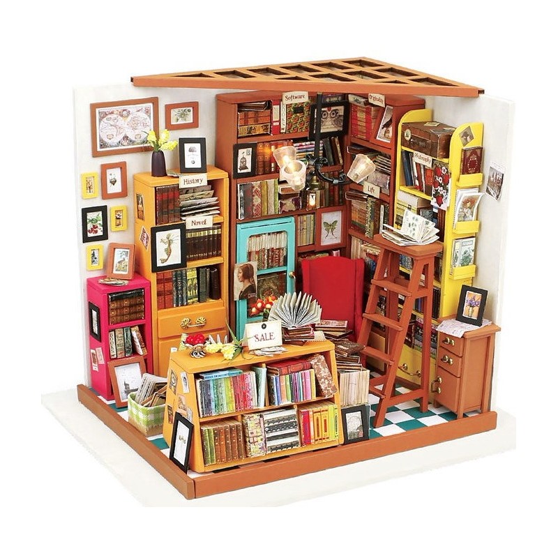 Maquette à construire Librairie Sam's Study DG102 Rolife