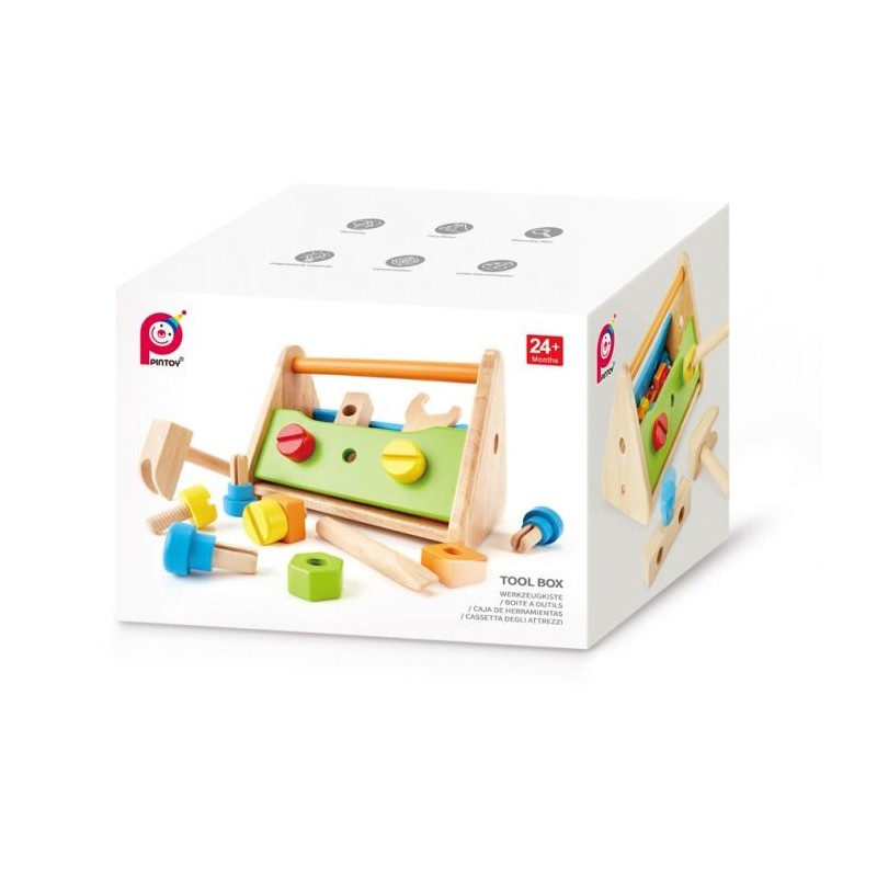 Caisse à outils en bois P3251 Pintoy